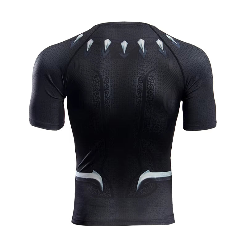 Factory Customized High Quality 3D Print Short Sleeve Crew Rash Guard