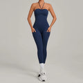 Outdoor Running Fitness Sports Gym Strap Full Length Yoga Jumpsuits