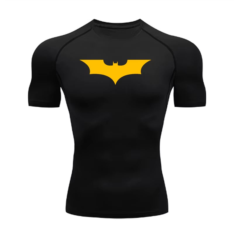 Compression T Shirt Polyester Custom Logo Workout Tee Basketball Football Training Wear Sports T-Shirt GYM Clothing