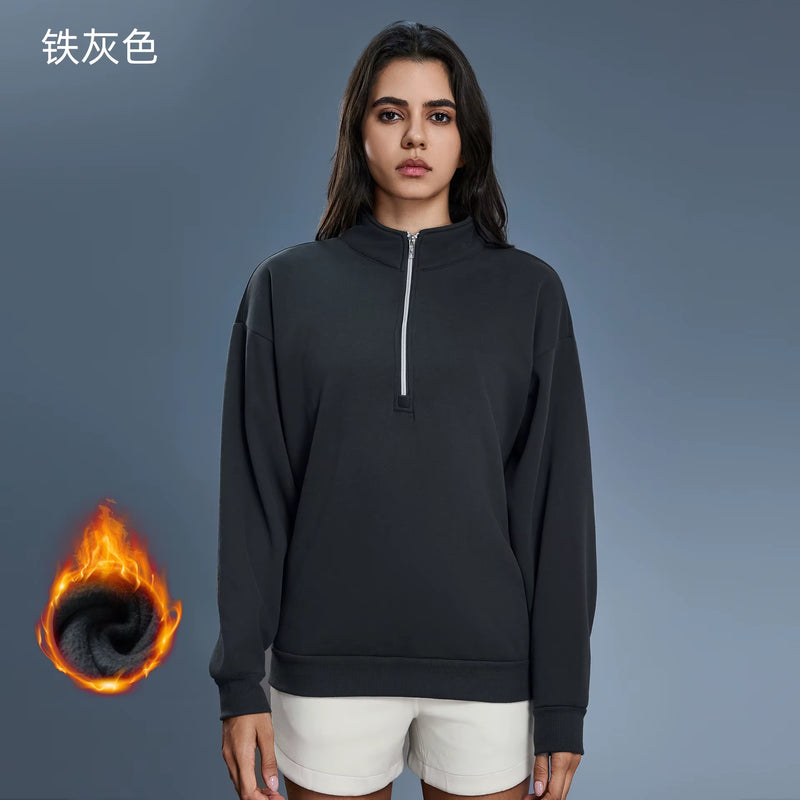 Women's Zip Collar Sweatshirt 