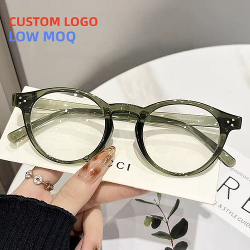 2026 Vintage round TR90 anti Blue Light Optical Glasses Custom Logo Women'S Fashion Spectacle Frames
