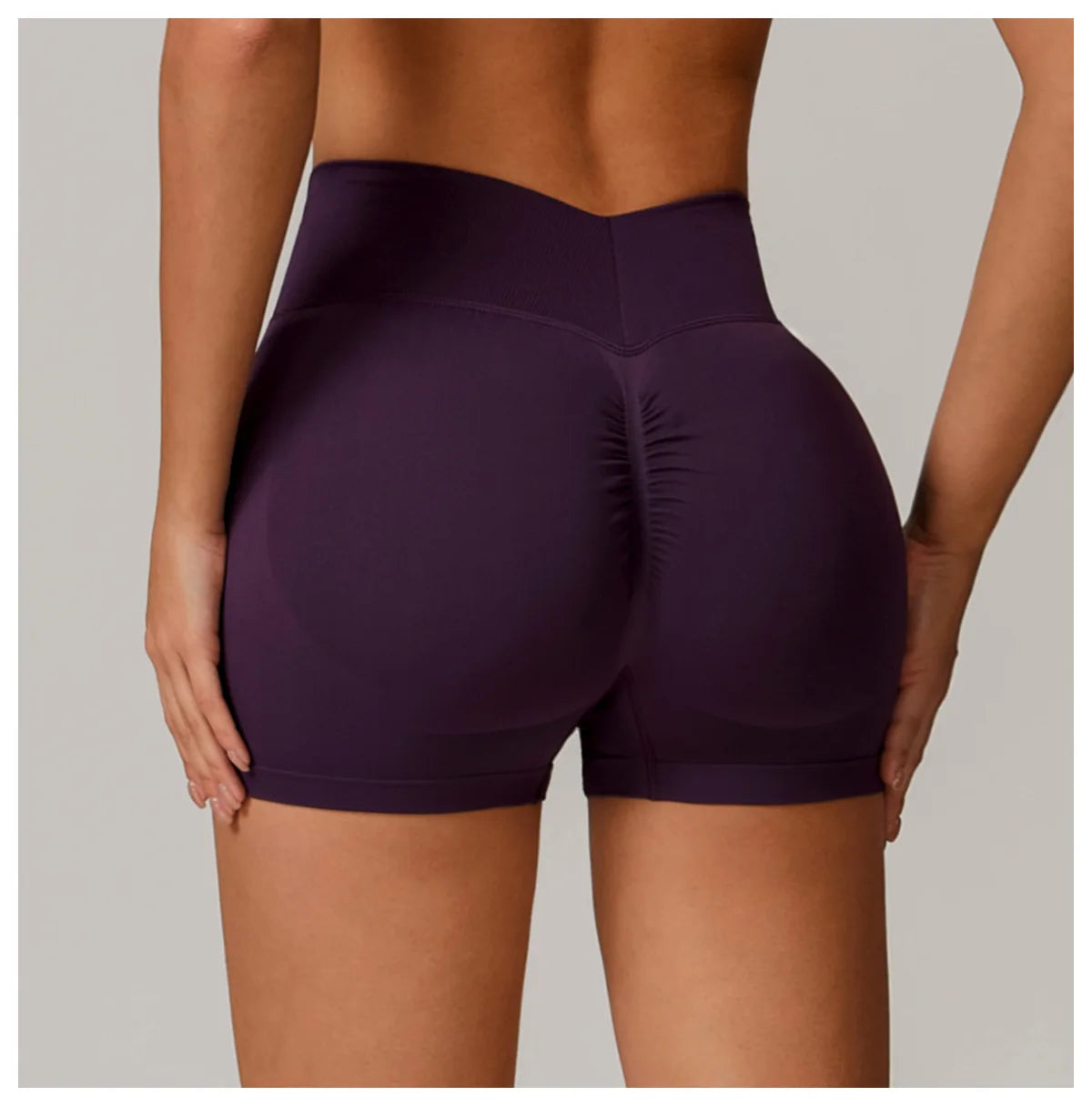 Women's Seamless Scrunch Butt Biker Shorts 