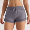 Women's Mesh Patchwork Yoga Shorts