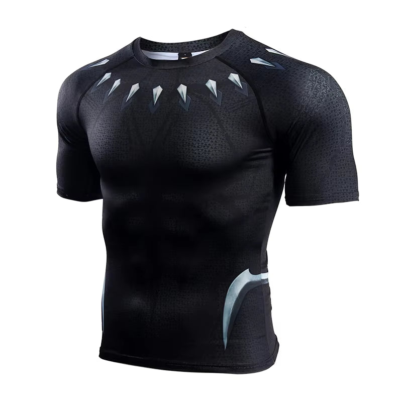 Factory Customized High Quality 3D Print Short Sleeve Crew Rash Guard